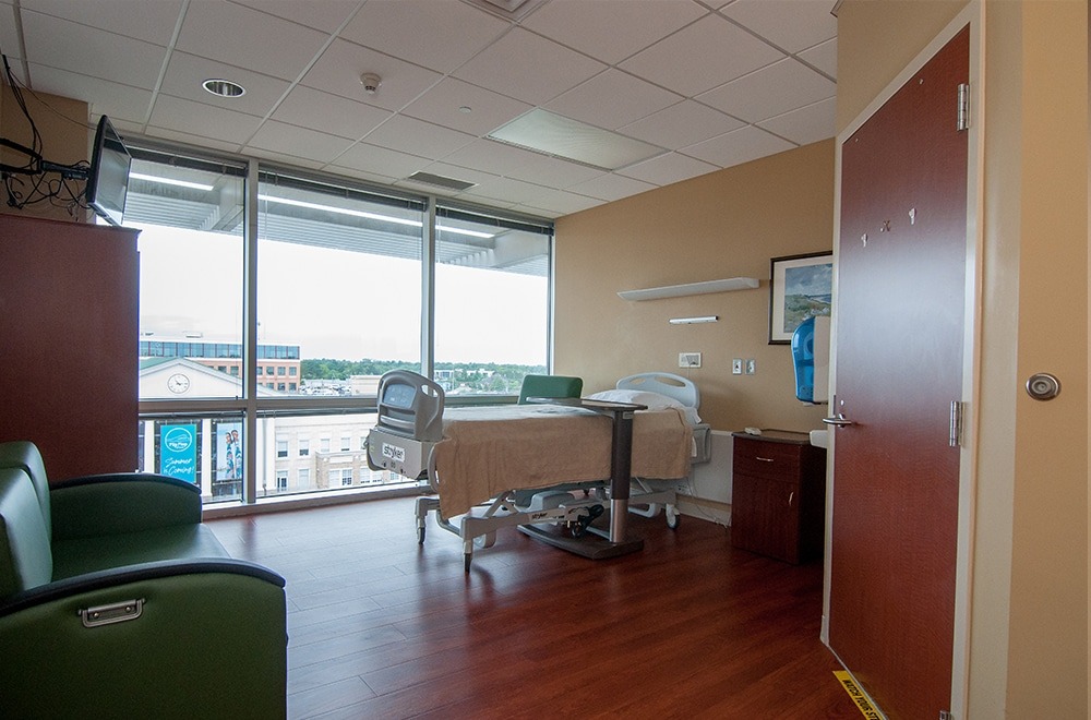 Photo of spacious inpatient rooms at The NeuroMedical Center