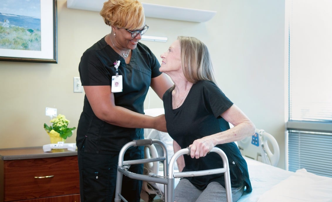 assisting patient