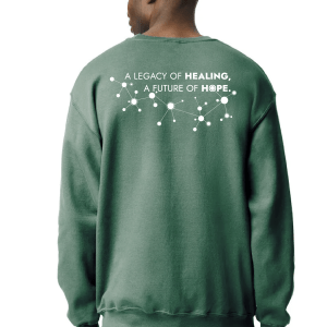 Back of NeuroMedical Center Clinic Green Crewneck