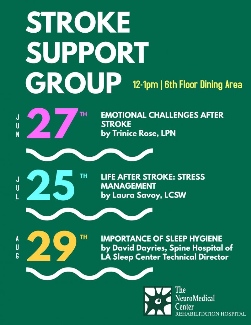 Stroke Support Group Calendar Stroke Support Group Calendar